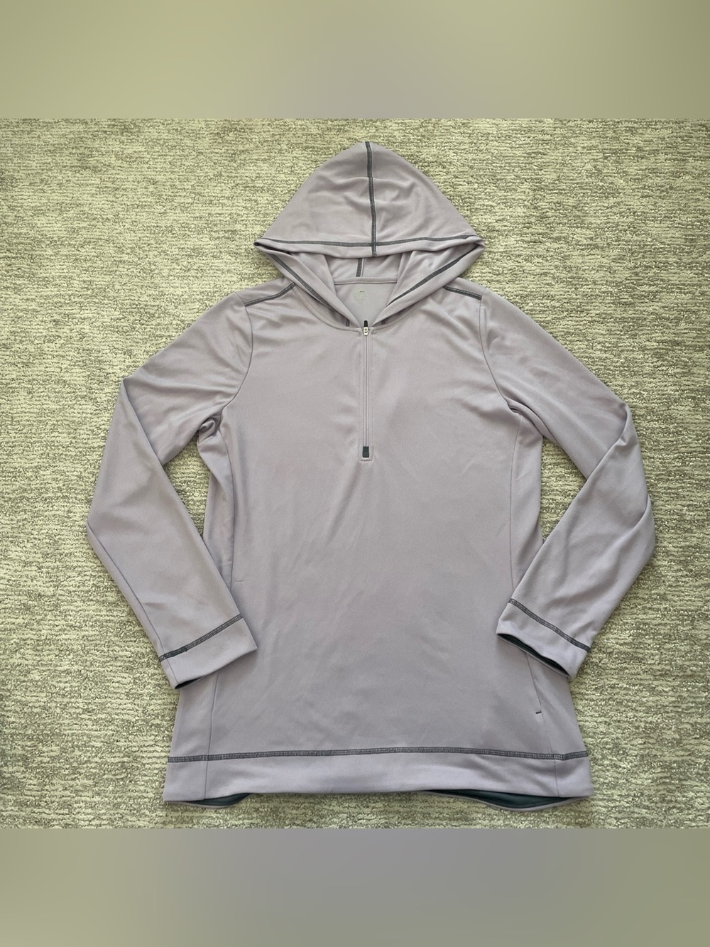 Alo Yoga Core Hoodie Womens XXL Purple 1/4 Zip Lightweight Pullover Athletic